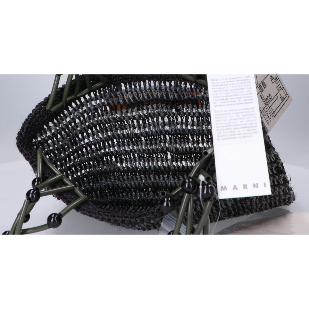 MARNI マルニ 【新品同様】SHMH0018A2 マルニマーケット ナチュラルファイバー ネットショッパー トートバッグ