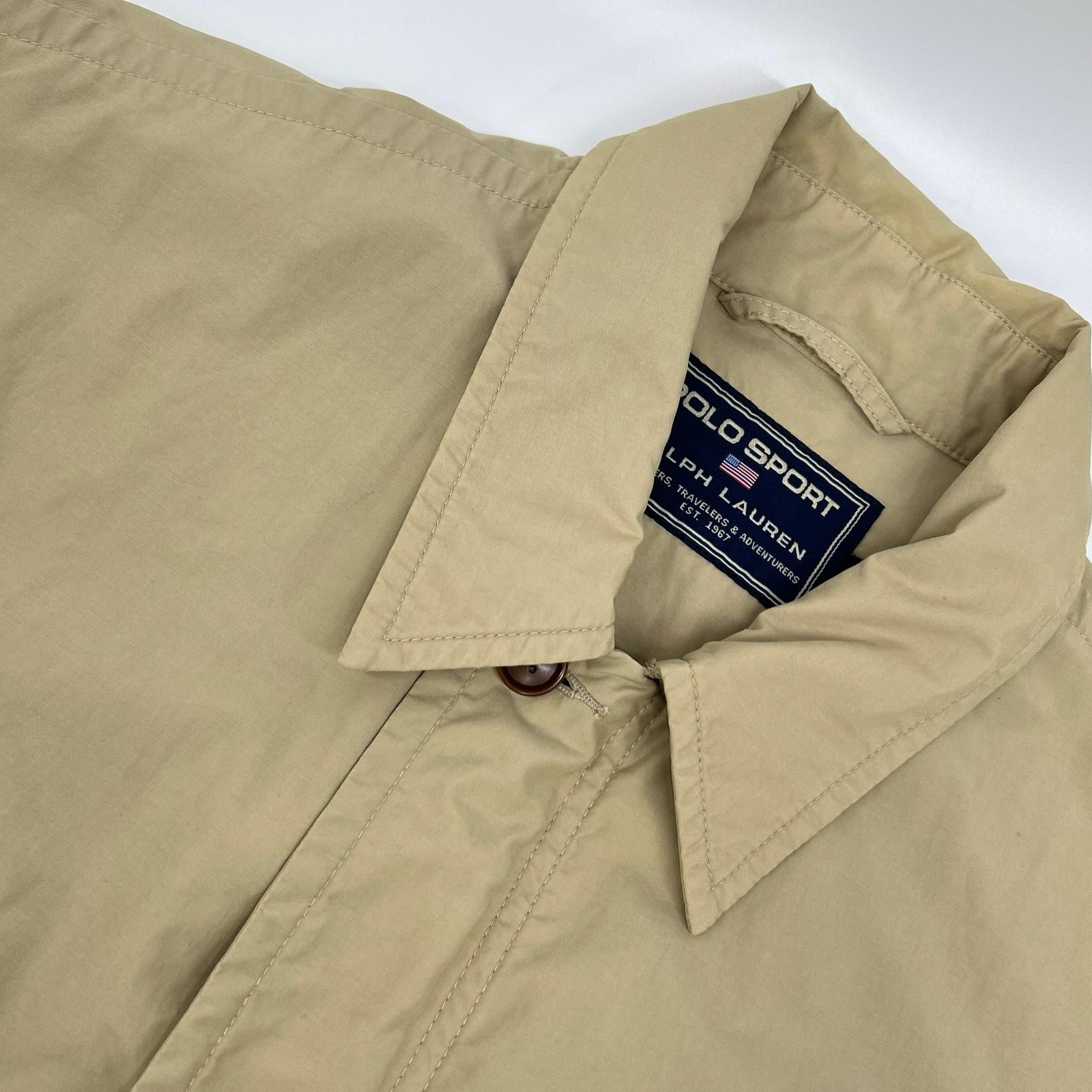 PoloSportRalphLauren ポロスポーツラルフローレン ベージュ コットンジャケット　ハンティング　 ジャケット