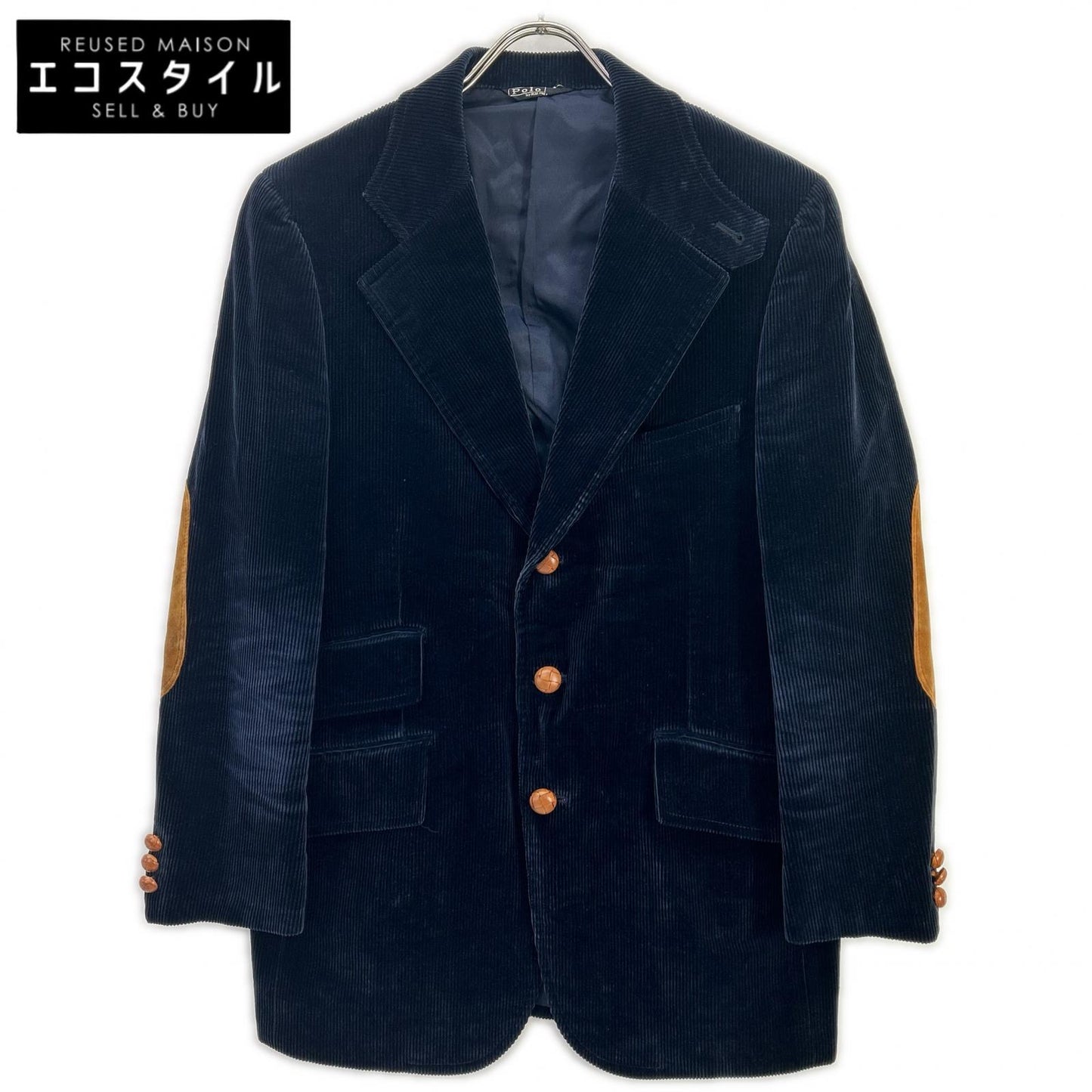 POLO RALPH LAUREN ポロ ラルフローレン ネイビー コーデュロイ ジャケット 3つボタン　テーラード ジャケット