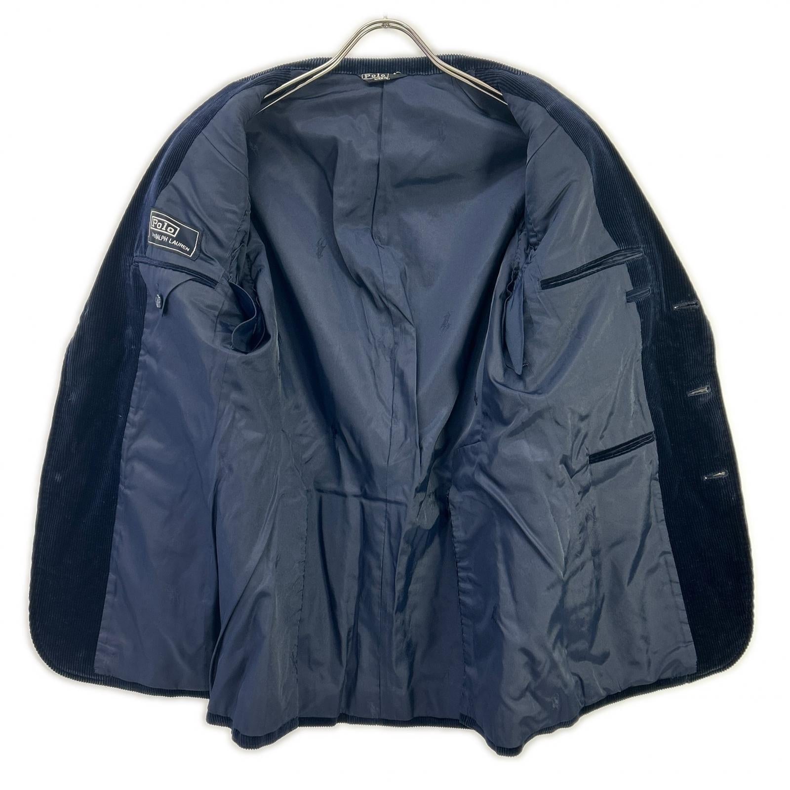 POLO RALPH LAUREN ポロ ラルフローレン ネイビー コーデュロイ ジャケット 3つボタン　テーラード ジャケット