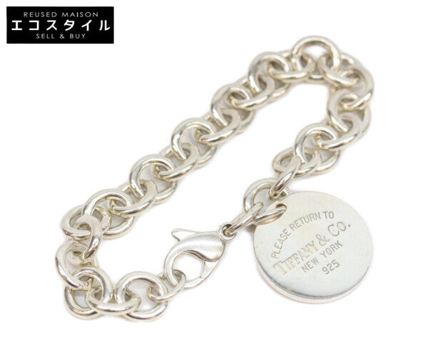 TIFFANY&Co. ティファニー リターントゥティファニー リターントゥ ラウンドプレート SV925 36.7g ブレスレット・バングル ブレスレット