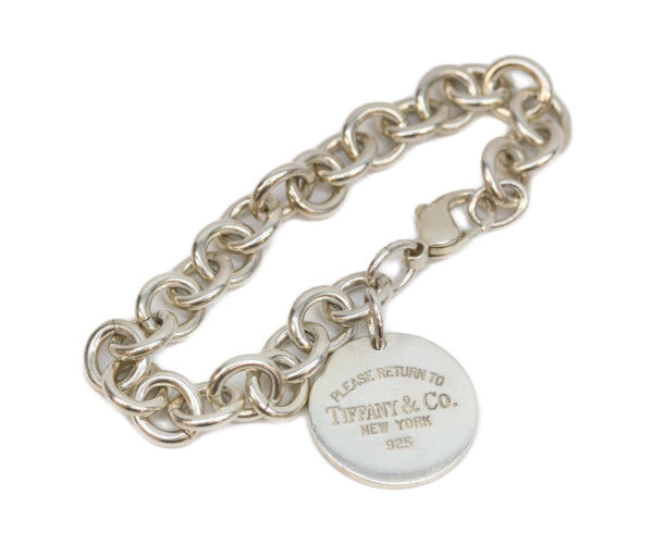 TIFFANY&Co. ティファニー リターントゥ ラウンドプレート ブレスレット SV925 36.3g ブレスレット・バングル ブレスレット