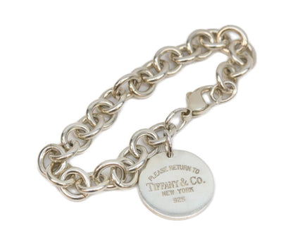 TIFFANY&Co. ティファニー リターントゥ ラウンドプレート ブレスレット SV925 36.3g ブレスレット・バングル ブレスレット