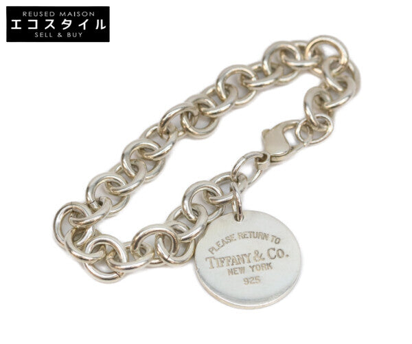 TIFFANY&Co. ティファニー リターントゥ ラウンドプレート ブレスレット SV925 36.3g ブレスレット・バングル ブレスレット