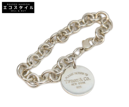 TIFFANY&Co. ティファニー リターントゥ ラウンドプレート ブレスレット SV925 36.3g ブレスレット・バングル ブレスレット