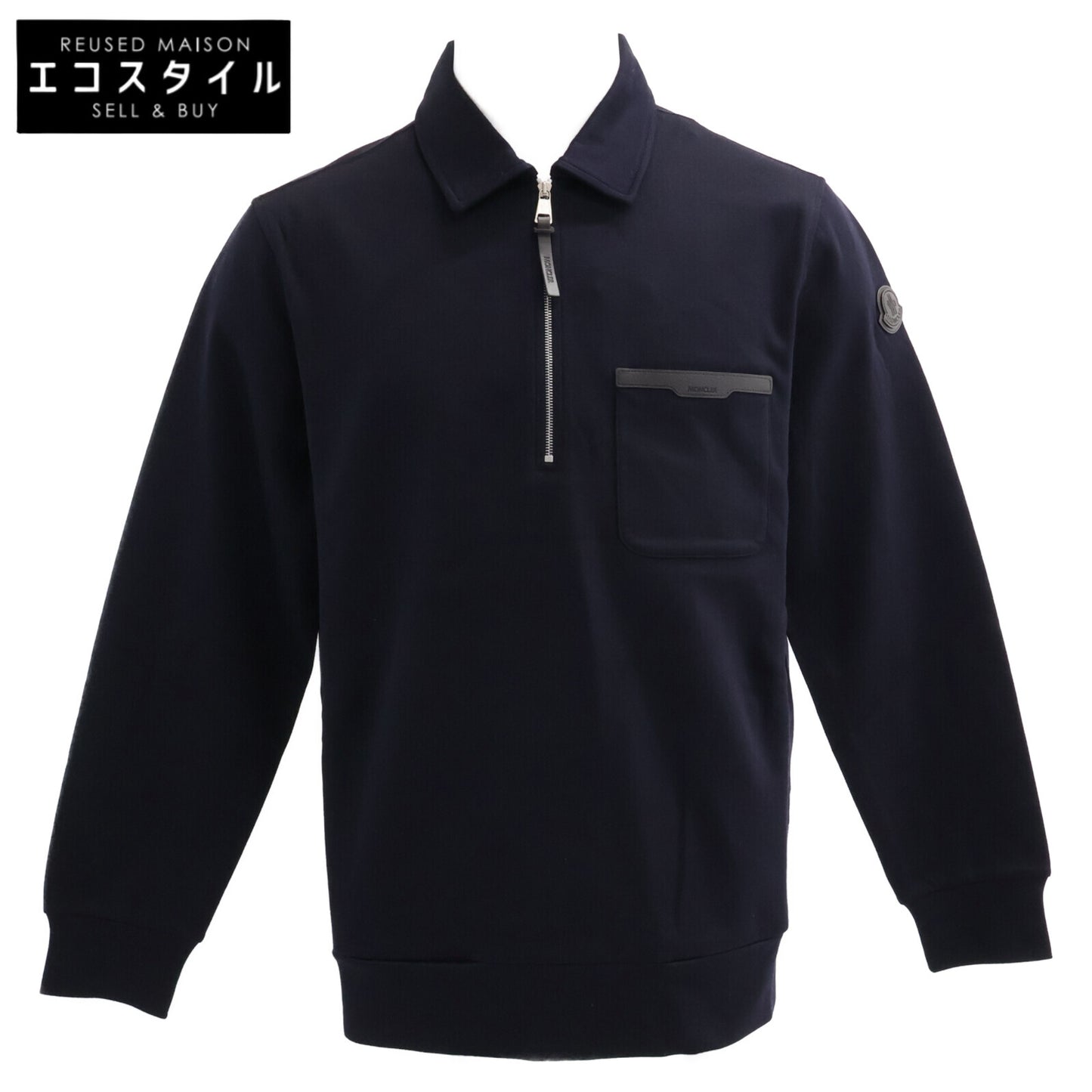 MONCLER モンクレール 【新品/25年製】L10918G00025 FELPA CON ZIP ハーフジップ スウェットシャツ トップス
