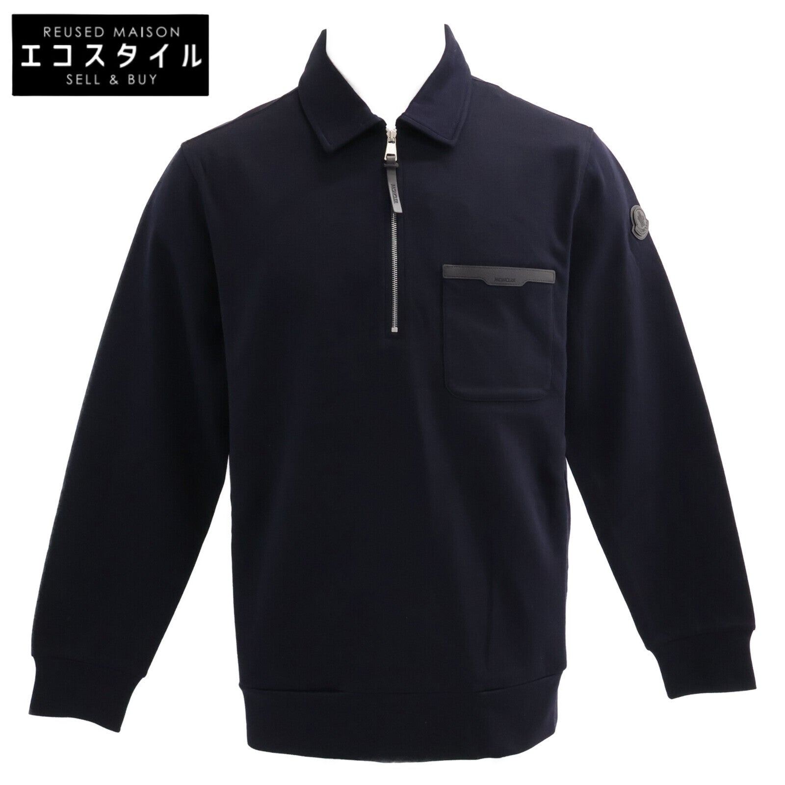 MONCLER モンクレール 【新品/25年製】L10918G00025 FELPA CON ZIP ハーフジップ スウェットシャツ トップス