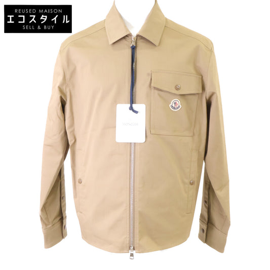 MONCLER Moncler Like-new, 2025 CAMICIA gabardine zip-up jacket
