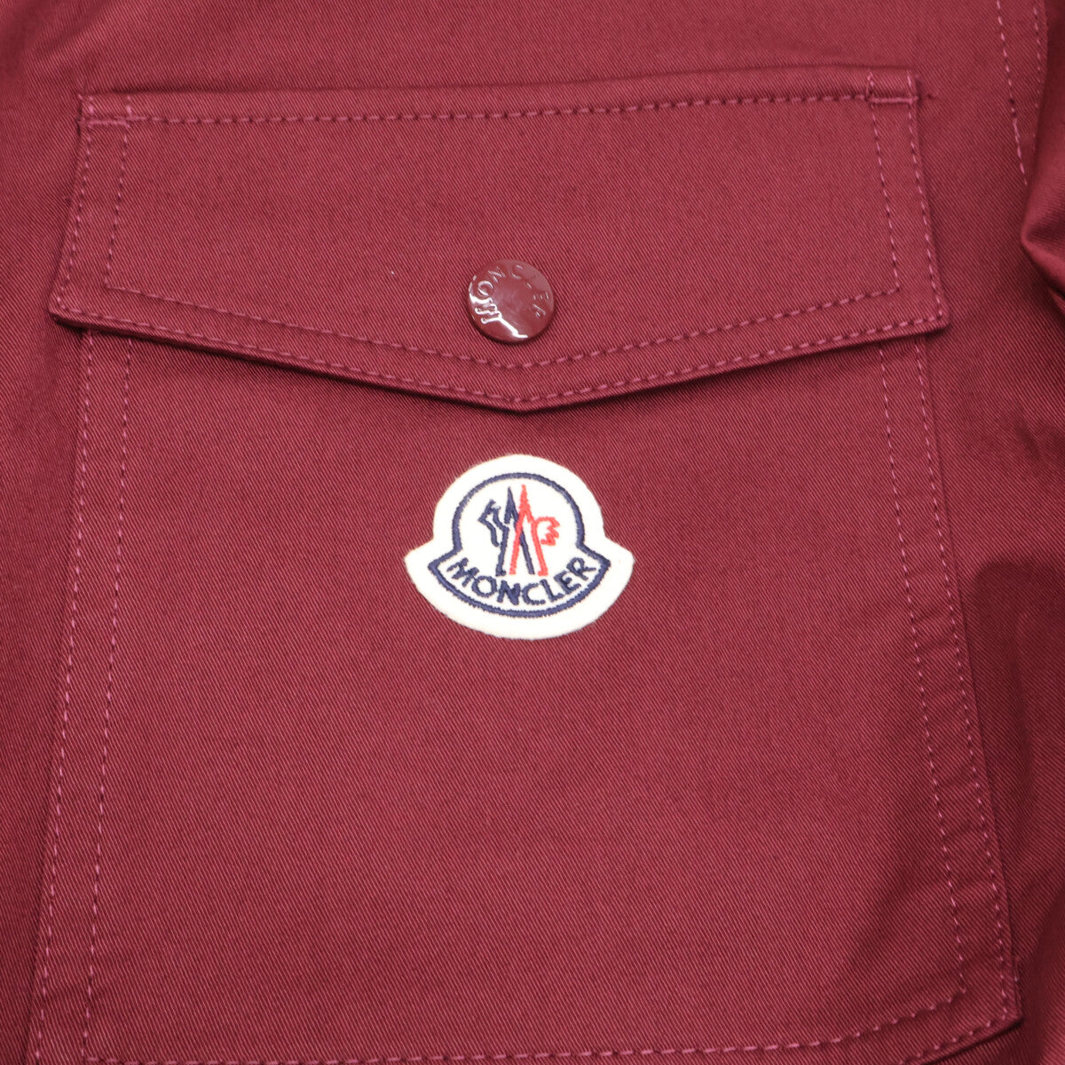 MONCLER Moncler Like-new, 2025 CAMICIA gabardine zip-up jacket