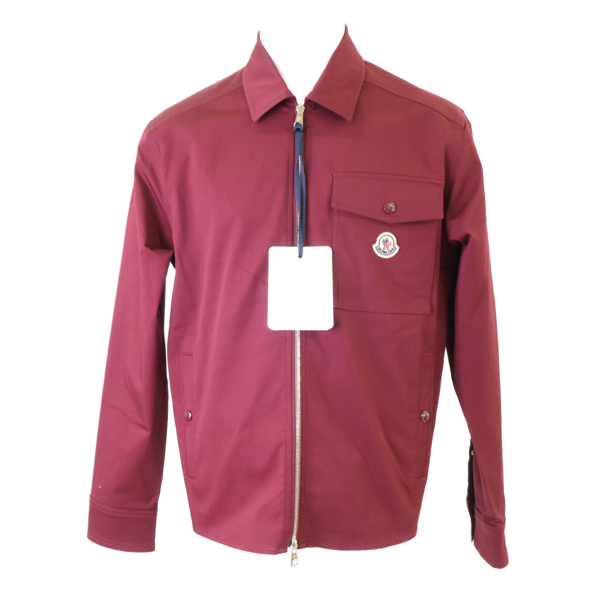 MONCLER Moncler Like-new, 2025 CAMICIA gabardine zip-up jacket