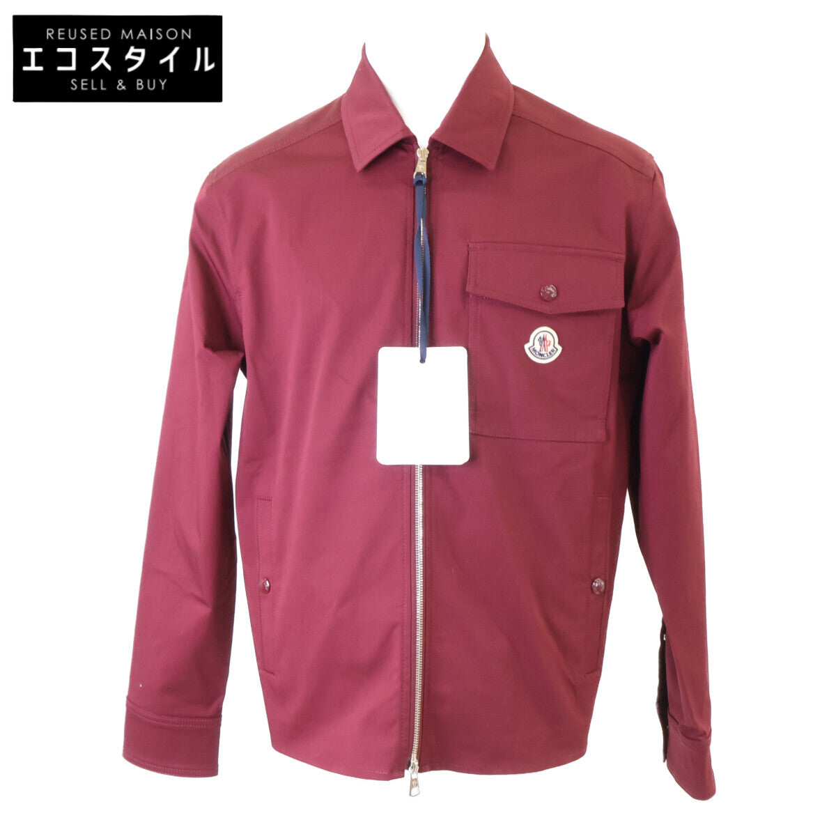 MONCLER Moncler Like-new, 2025 CAMICIA gabardine zip-up jacket