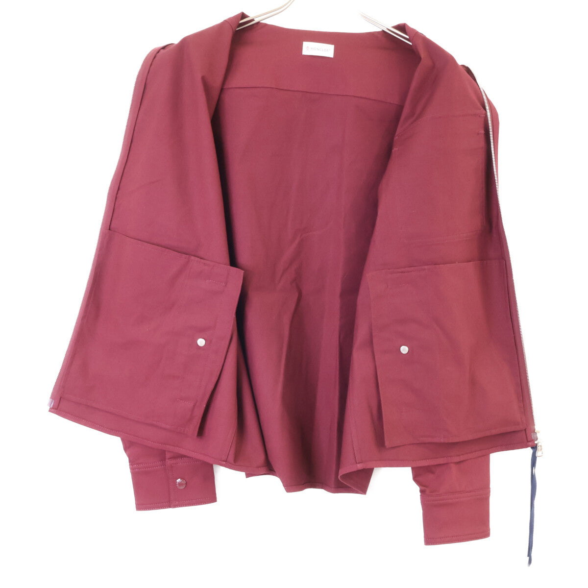 MONCLER Moncler Like-new, 2025 CAMICIA gabardine zip-up jacket