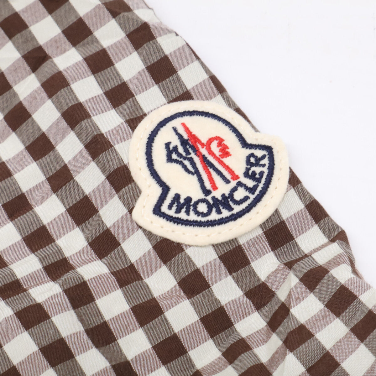 MONCLER モンクレール 新品同様 25年製 CAMICIA ギンガムチェック ジップアップ シャツジャケット ジャケット