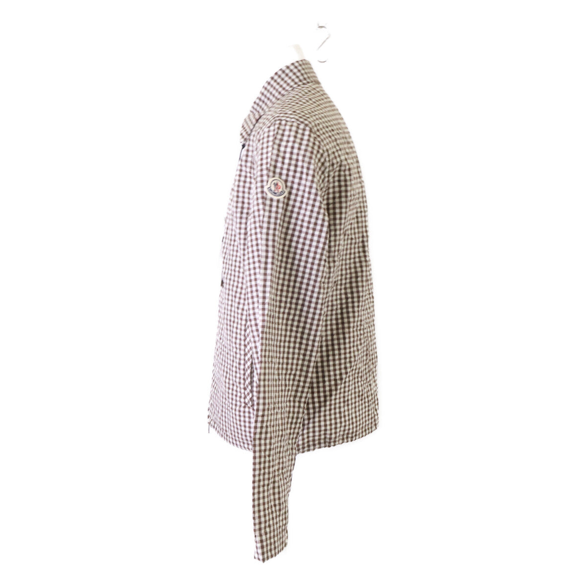 MONCLER モンクレール 新品同様 25年製 CAMICIA ギンガムチェック ジップアップ シャツジャケット ジャケット