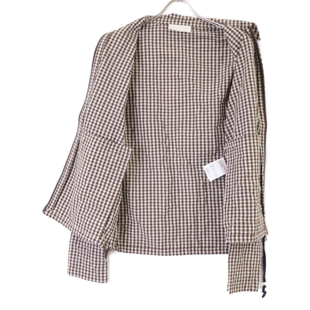 MONCLER モンクレール 新品同様 25年製 CAMICIA ギンガムチェック ジップアップ シャツジャケット ジャケット