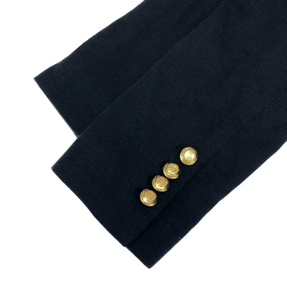 POLO by Ralph Lauren Polo Ralph Lauren Navy Gold-Button Double-Breasted Jacket Top
