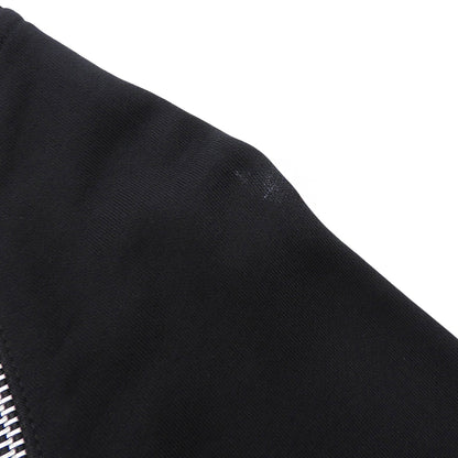 DIESEL ディーゼル ジップアップ スウェットデザインシャツ コットン トップス メンズ ブラック S トップス
