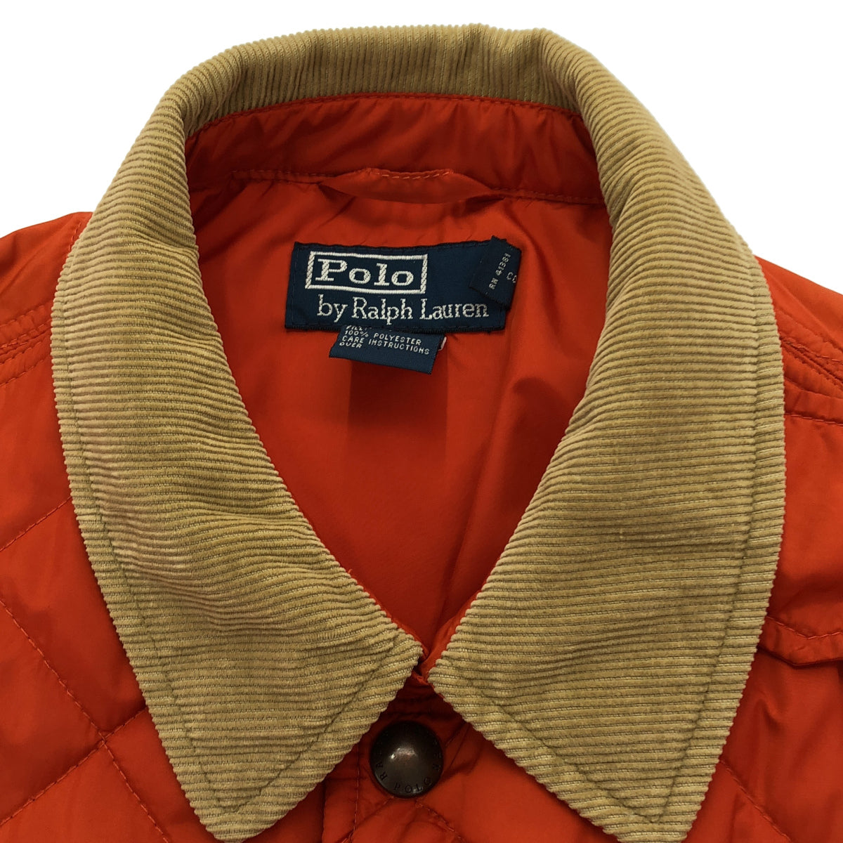 POLObyRalphLauren ポロラルフローレン 90S オレンジ キルティングジャケット トップス