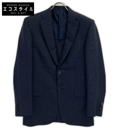 Brioni ブリオーニ ネイビー ウール 2B ジャケット ヘリンボーン ジャケット