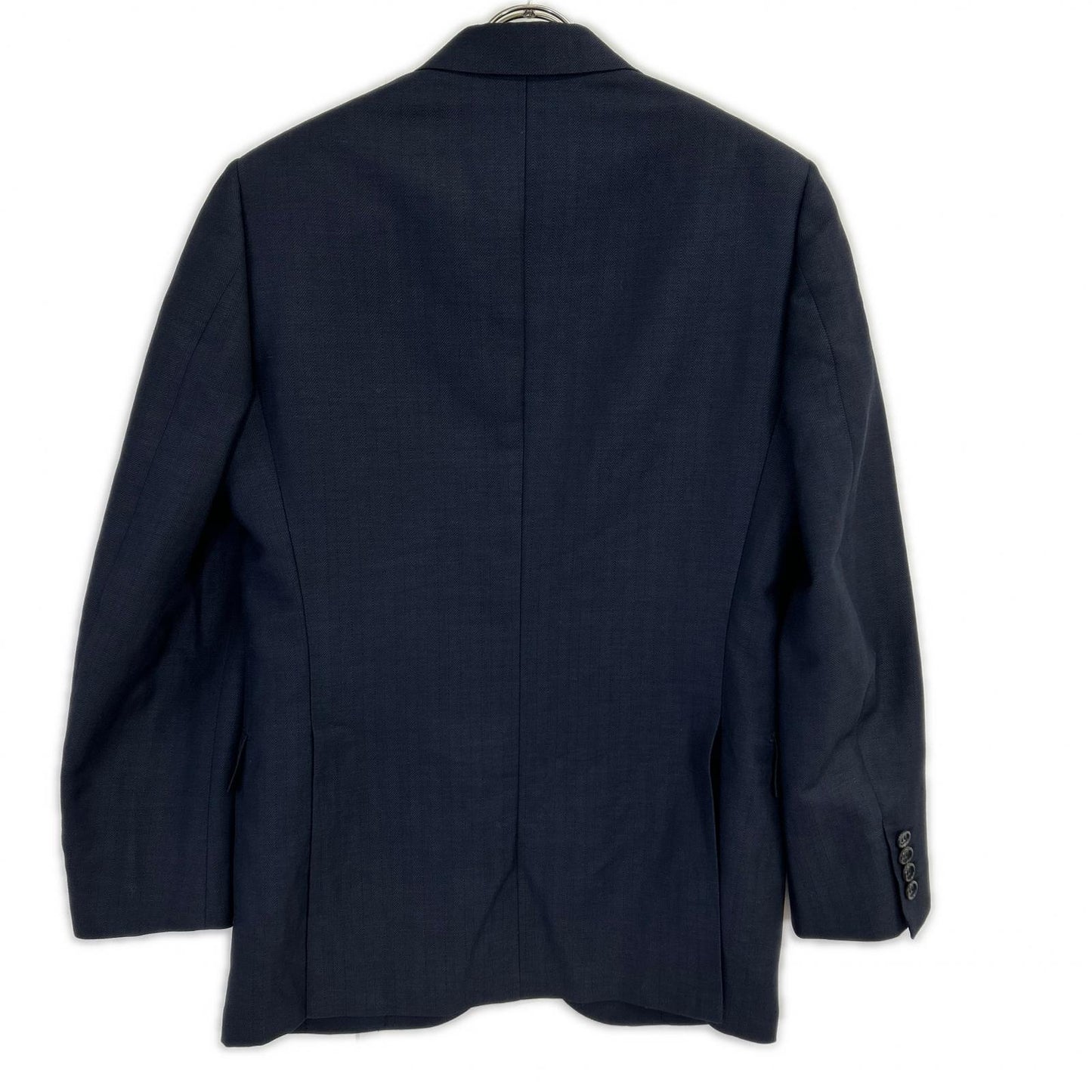 Brioni ブリオーニ ネイビー ウール 2B ジャケット ヘリンボーン ジャケット