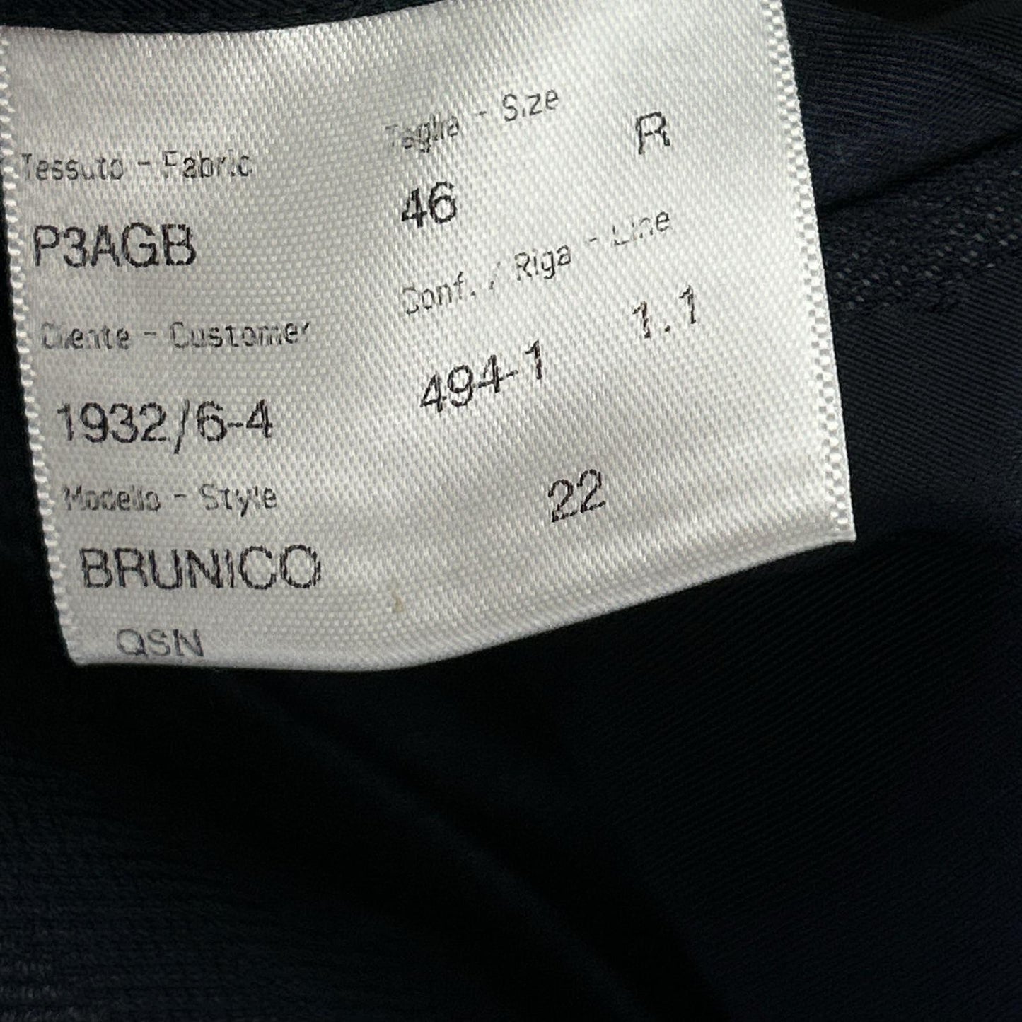 Brioni ブリオーニ ネイビー ウール 2B ジャケット ヘリンボーン ジャケット