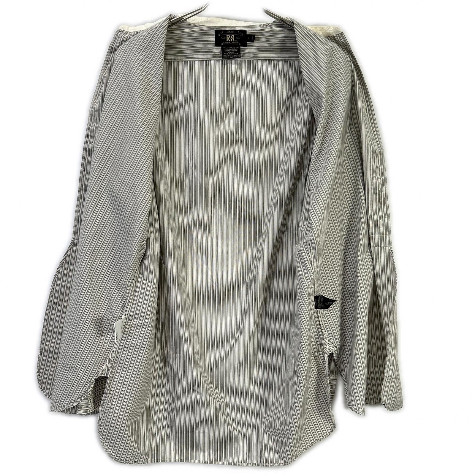 RRL ダブルアールエル 90s 三ツ星タグ ストライプシャツ トップス