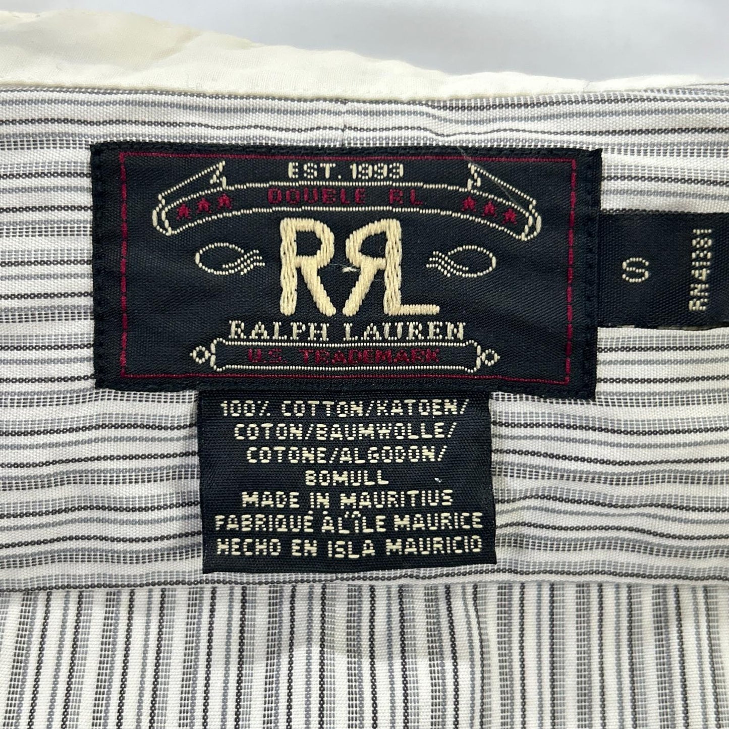 RRL ダブルアールエル 90s 三ツ星タグ ストライプシャツ トップス