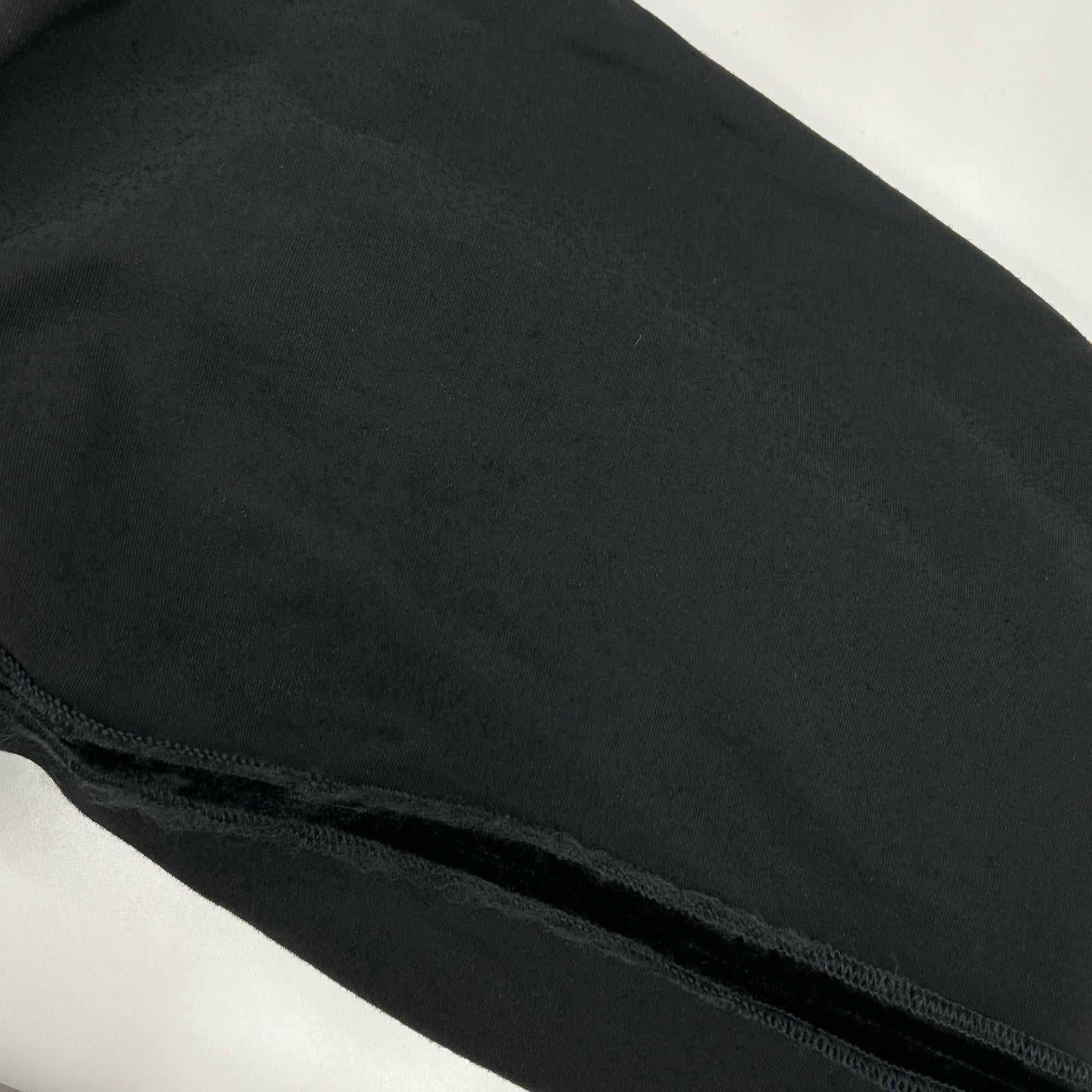 SAINT LAURENT PARIS サンローランパリ 23AW ベルベット ワイドパンツ ブラック704607 Y05PA ボトムス