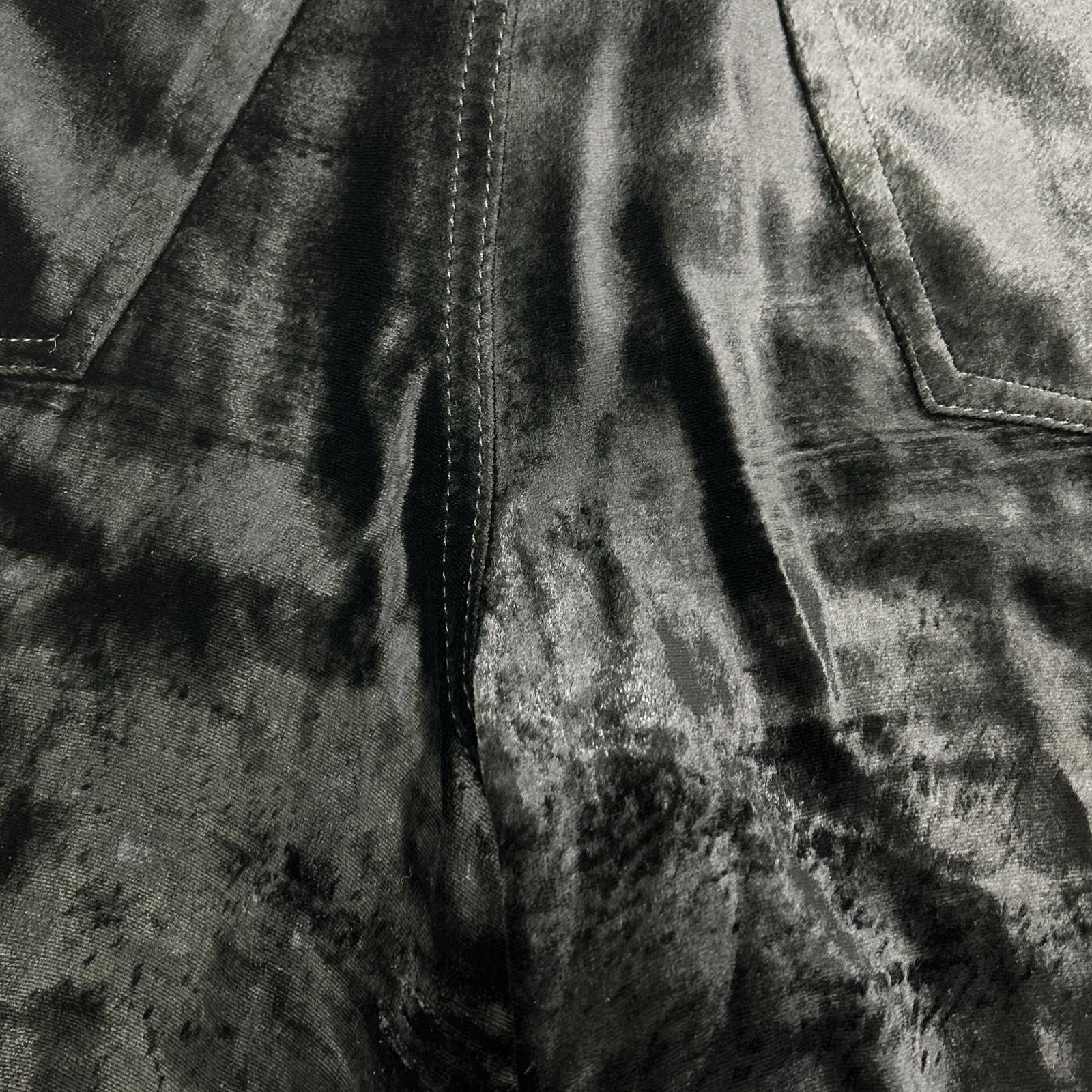 SAINT LAURENT PARIS サンローランパリ 23AW ベルベット ワイドパンツ ブラック704607 Y05PA ボトムス