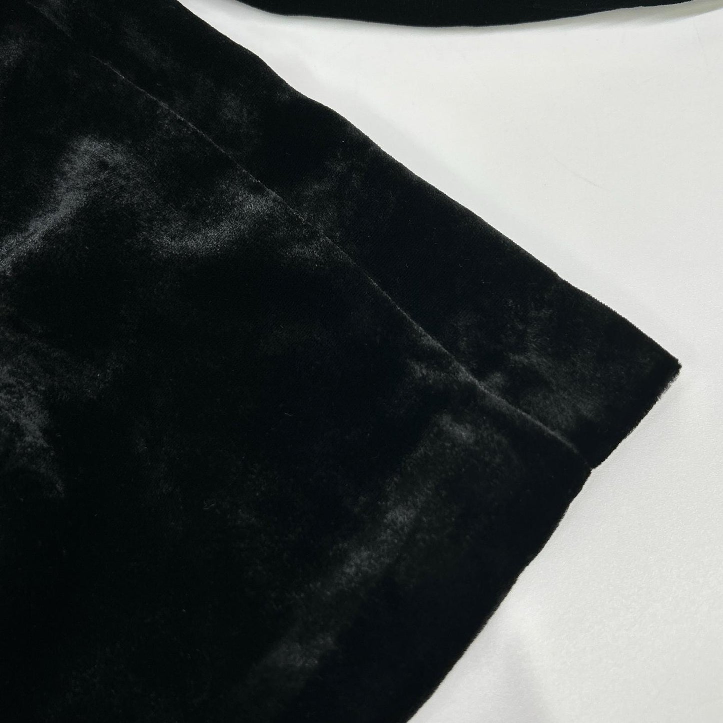 SAINT LAURENT PARIS サンローランパリ 23AW ベルベット ワイドパンツ ブラック704607 Y05PA ボトムス