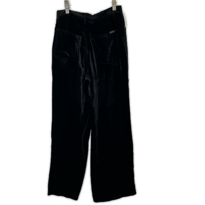 SAINT LAURENT PARIS サンローランパリ 23AW ベルベット ワイドパンツ ブラック704607 Y05PA ボトムス