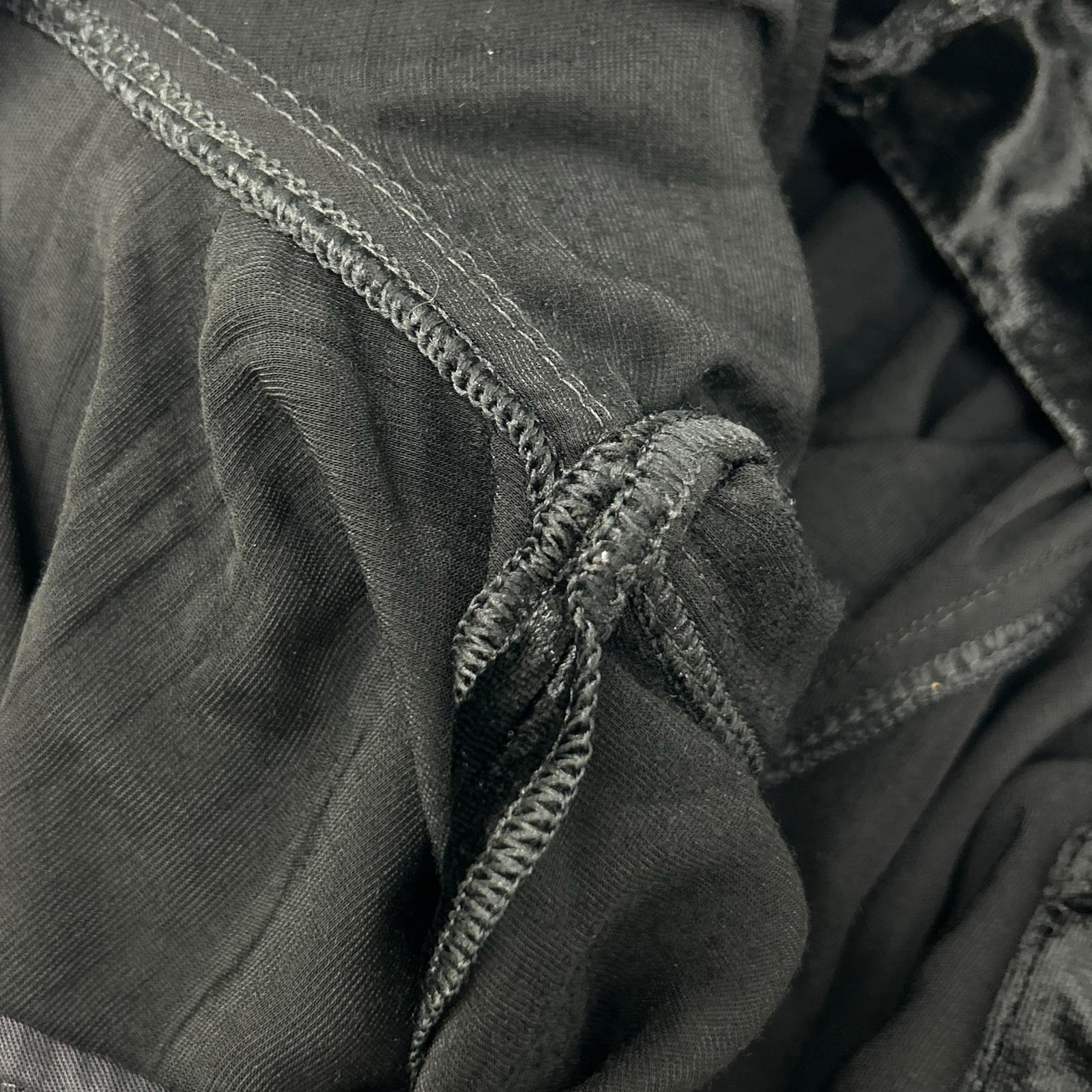 SAINT LAURENT PARIS サンローランパリ 23AW ベルベット ワイドパンツ ブラック704607 Y05PA ボトムス