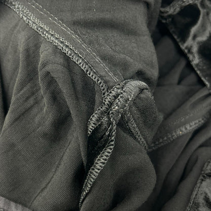 SAINT LAURENT PARIS サンローランパリ 23AW ベルベット ワイドパンツ ブラック704607 Y05PA ボトムス
