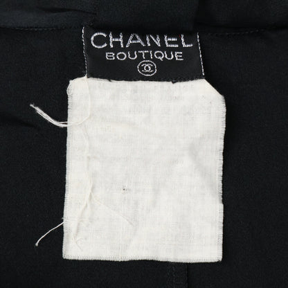 CHANEL シャネル シルク スカーフ付 金ボタン カーディガン トップス