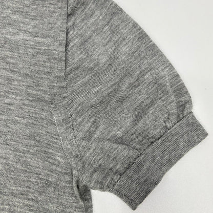 Brioni ブリオーニ グレー カシミア シルク 半袖ニット トップス