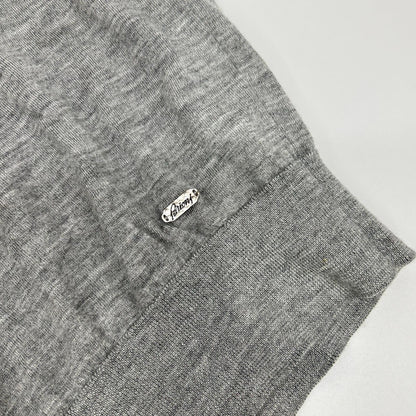 Brioni ブリオーニ グレー カシミア シルク 半袖ニット トップス
