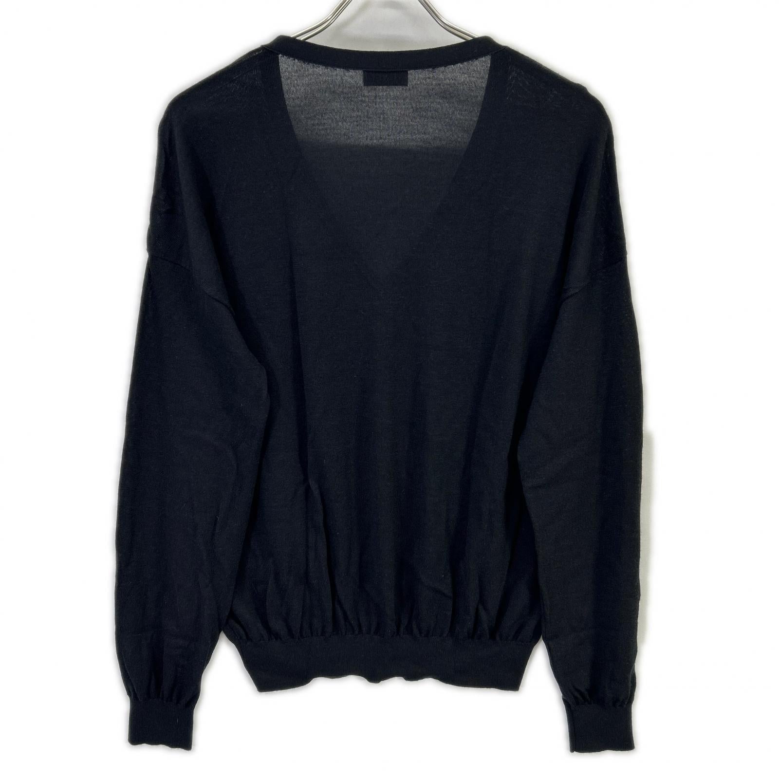 SAINT LAURENT PARIS サンローランパリ 22年 733567 ブラック ウールシルク ニット トップス