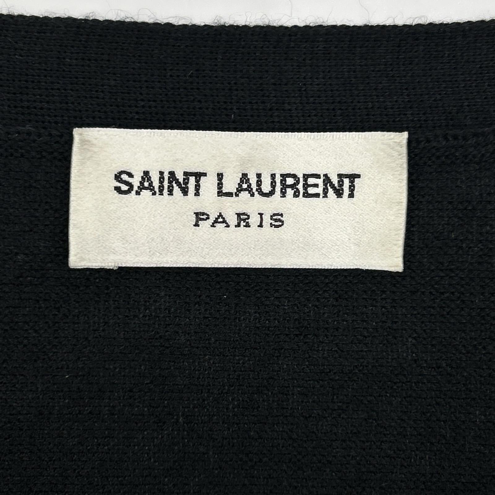 SAINT LAURENT PARIS サンローランパリ 22年 733567 ブラック ウールシルク ニット トップス