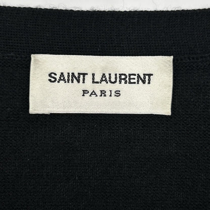 SAINT LAURENT PARIS サンローランパリ 22年 733567 ブラック ウールシルク ニット トップス