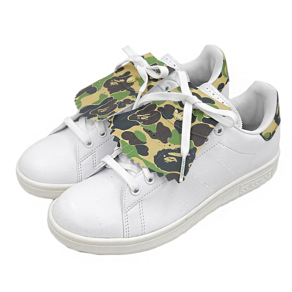 A BATHING APE アベイシングエイプ stan smith スニーカー シューズ メンズ ホワイト 25.5cm IG5916 シューズ