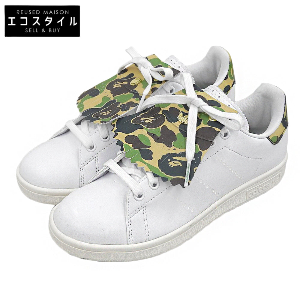A BATHING APE アベイシングエイプ stan smith スニーカー シューズ メンズ ホワイト 25.5cm IG5916 シューズ