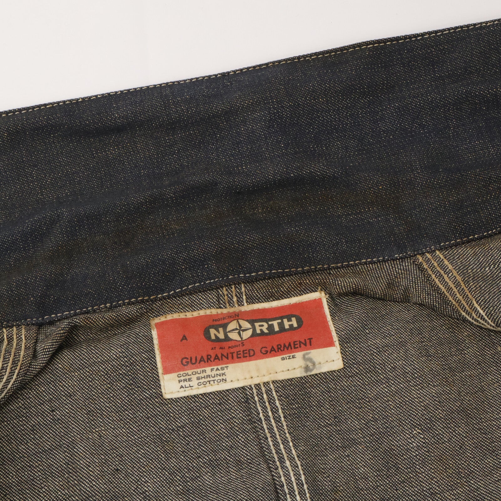 VINTAGE ヴィンテージ 推定 40s頃 チェンジボタン デニム インディゴ カバーオール ジャケット