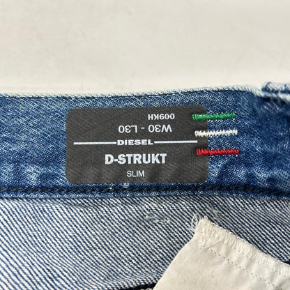 DIESEL D-STRUKT indigo jogger-crush pants bottoms