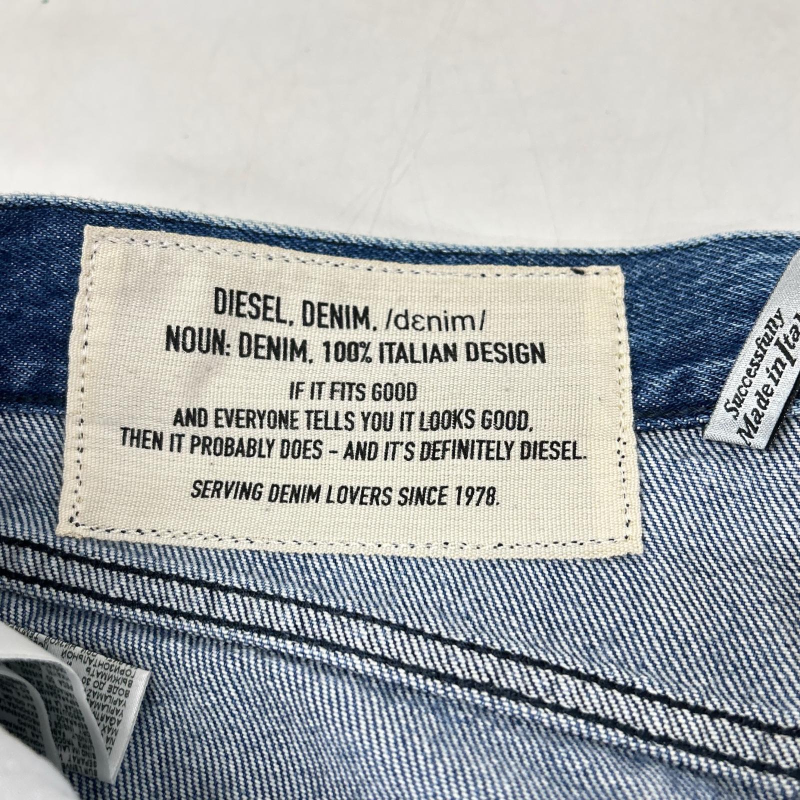 DIESEL D-STRUKT indigo jogger-crush pants bottoms
