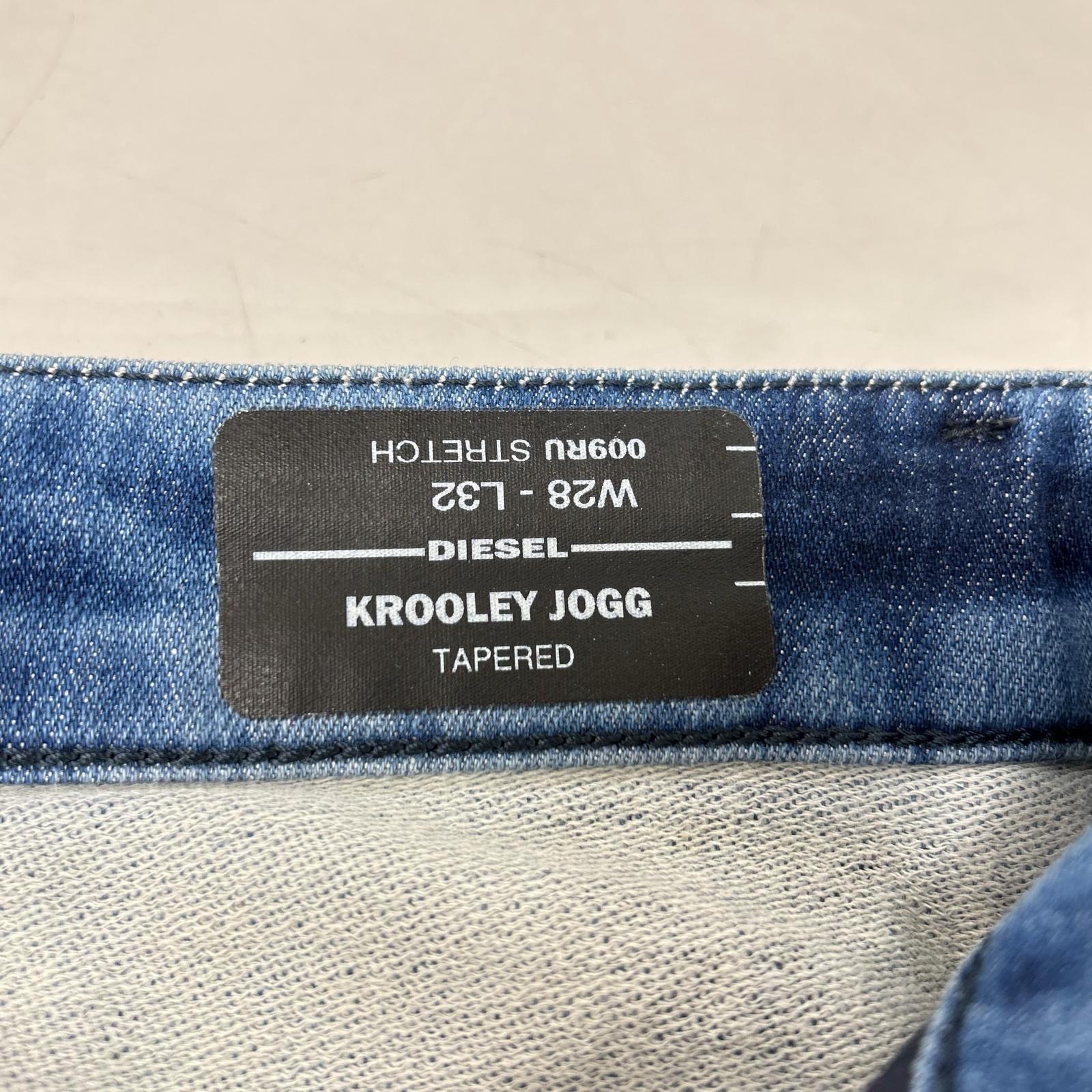 DIESEL ディーゼル KROOLEY JOG インディゴ ジョガークラッシュパンツ ボトムス