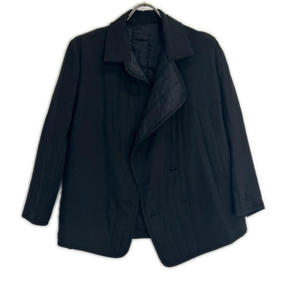yohjiyamamoto ヨウジヤマモト FU-J02-417 ブラック シルクライナージャケット ジャケット
