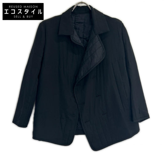 yohjiyamamoto ヨウジヤマモト FU-J02-417 ブラック シルクライナージャケット ジャケット