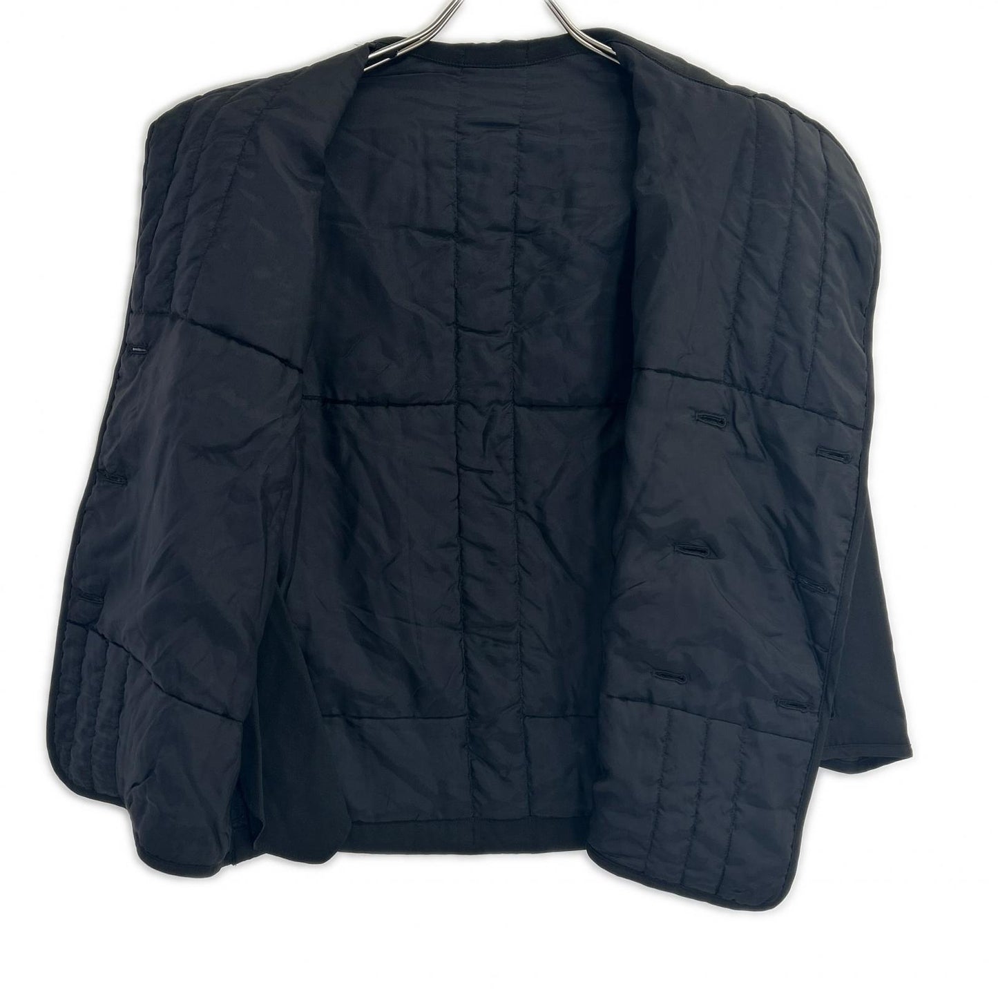yohjiyamamoto ヨウジヤマモト FU-J02-417 ブラック シルクライナージャケット ジャケット