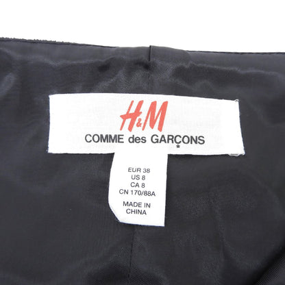 COMMEdesGARCONS コムデギャルソン 異素材切替 キャミソールワンピース レディース 黒 ブラック 38 ワンピース