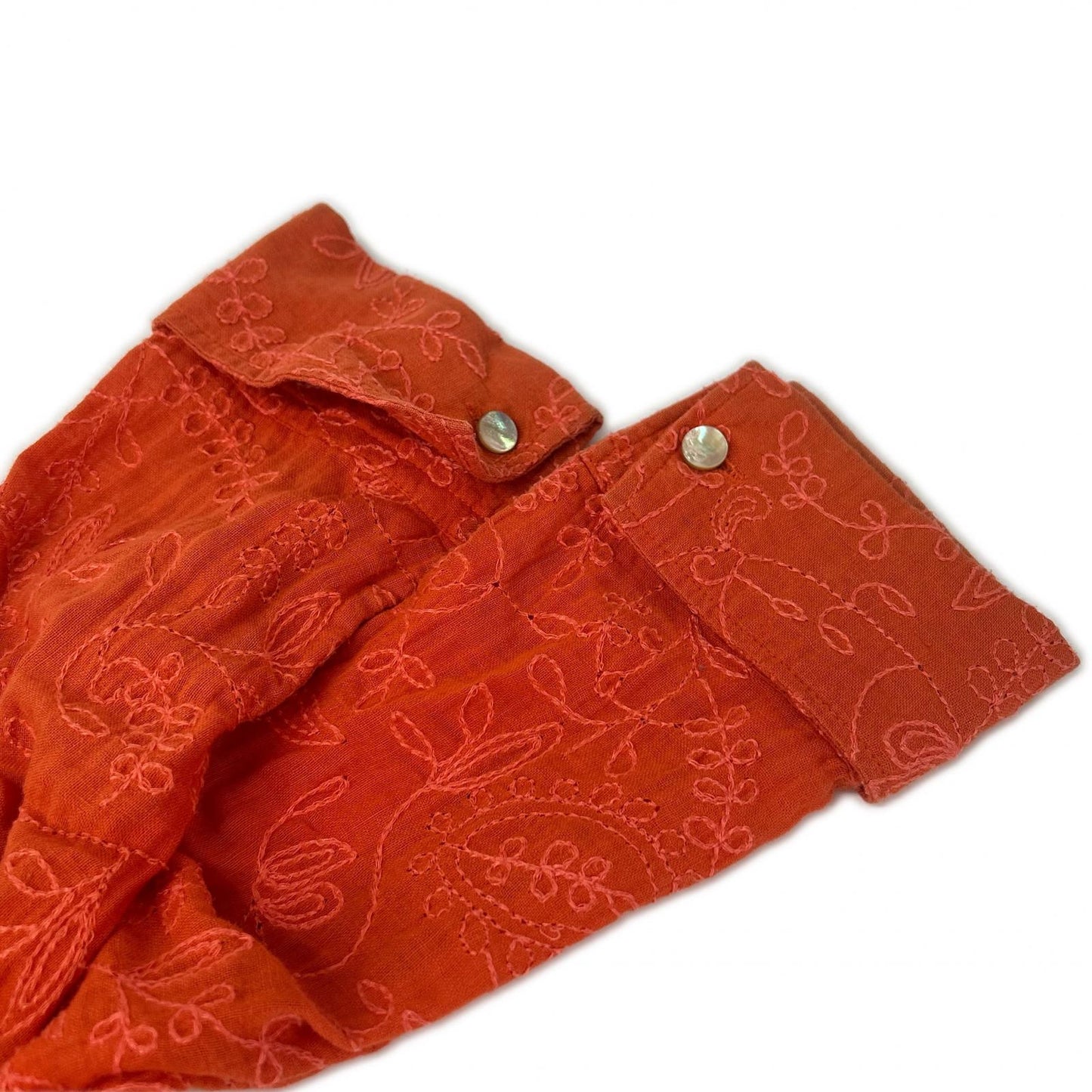Jean Paul Gaultier orange cotton long-sleeve dress dress